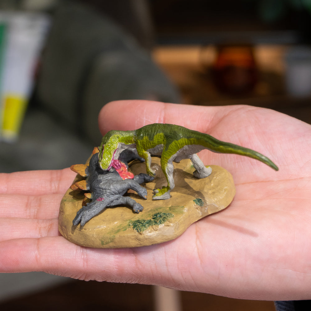 
                  
                    Load image into Gallery viewer, Allosaurus vs Stegosaurus Mini Model
                  
                